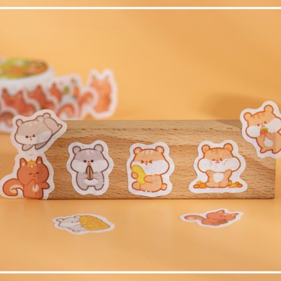 Korean Style Animal Die Cut Masking Tape - Picture 5 of 15